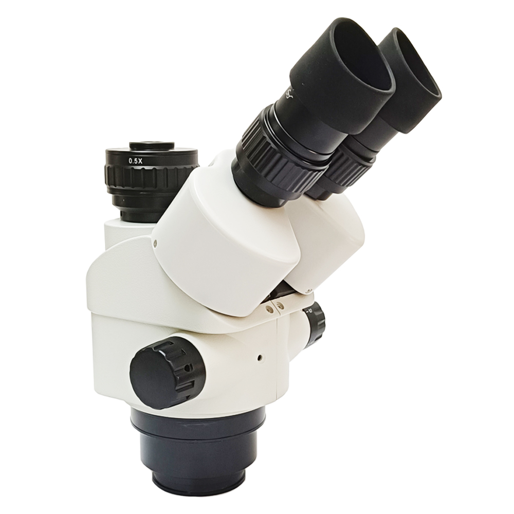 Trinocular Stereo Microscope 7X-45X - Cabezal de microscopio trinocular profesional de