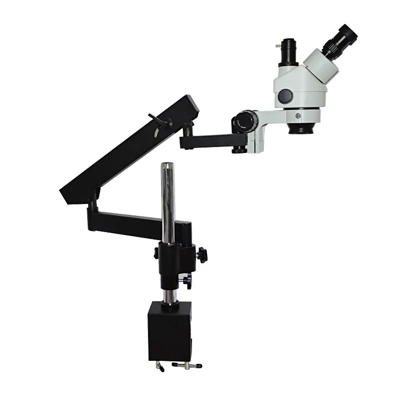 Articulating Arm Boom Stand Microscope - Microscopio Estéreo Trinocular con Brazo Articulado