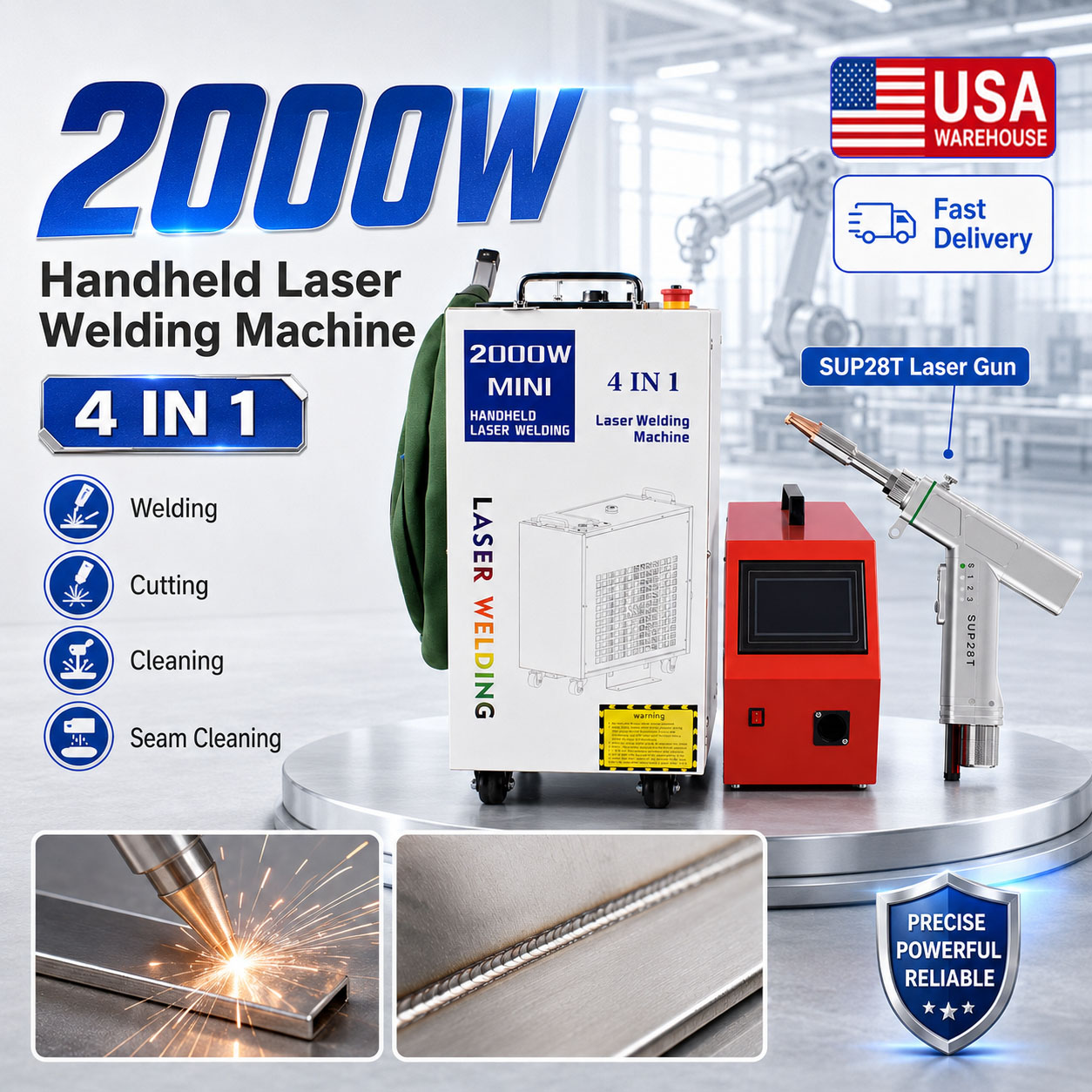 Laser Soldering Machine Handheld - Máquina de Soldadura Láser de Fibra