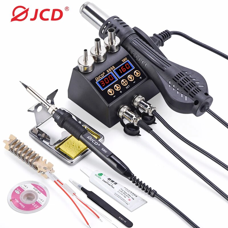 2 In 1 Soldering Rework Station 750W - JCD-Estación de soldadura 2 en 1