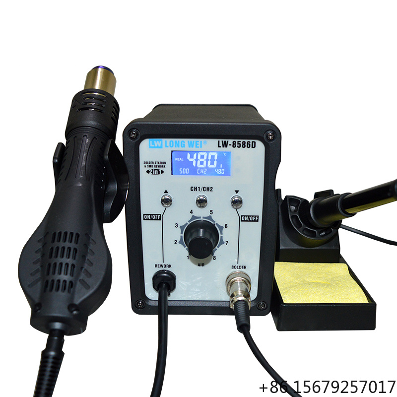 2 In 1 Soldering Rework Station 750W - LW-8586D Pistola de Aire Caliente 2