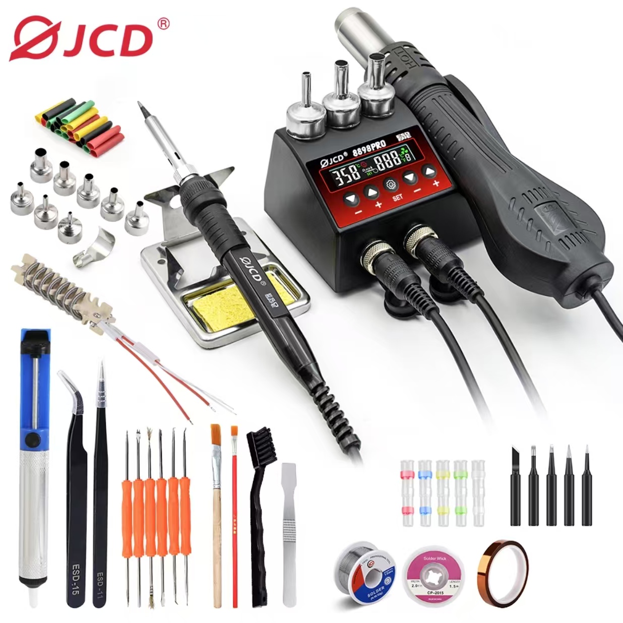 2 In 1 Soldering Rework Station 750W - Estación de soldadura de retrabajo SMD