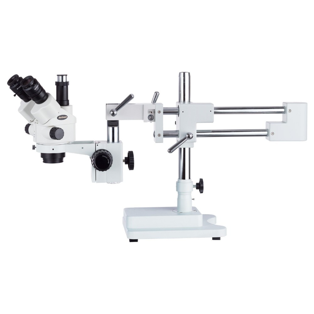 Trinocular Stereo Microscope 7X-45X - Microscopio Estéreo Trinocular con Zoom Simul-Focal