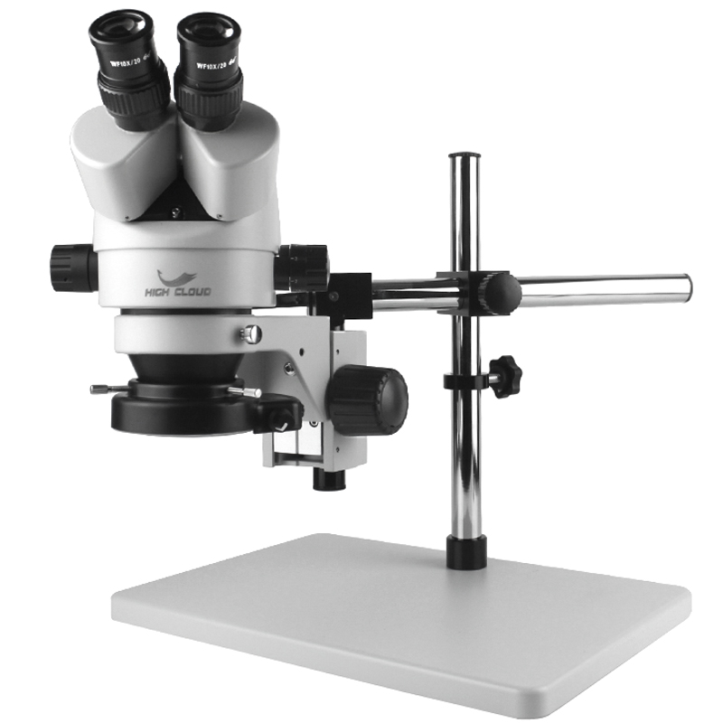 Trinocular Stereo Microscope 7X-45X - Microscopio Trinocular estéreo con Zoom continuo