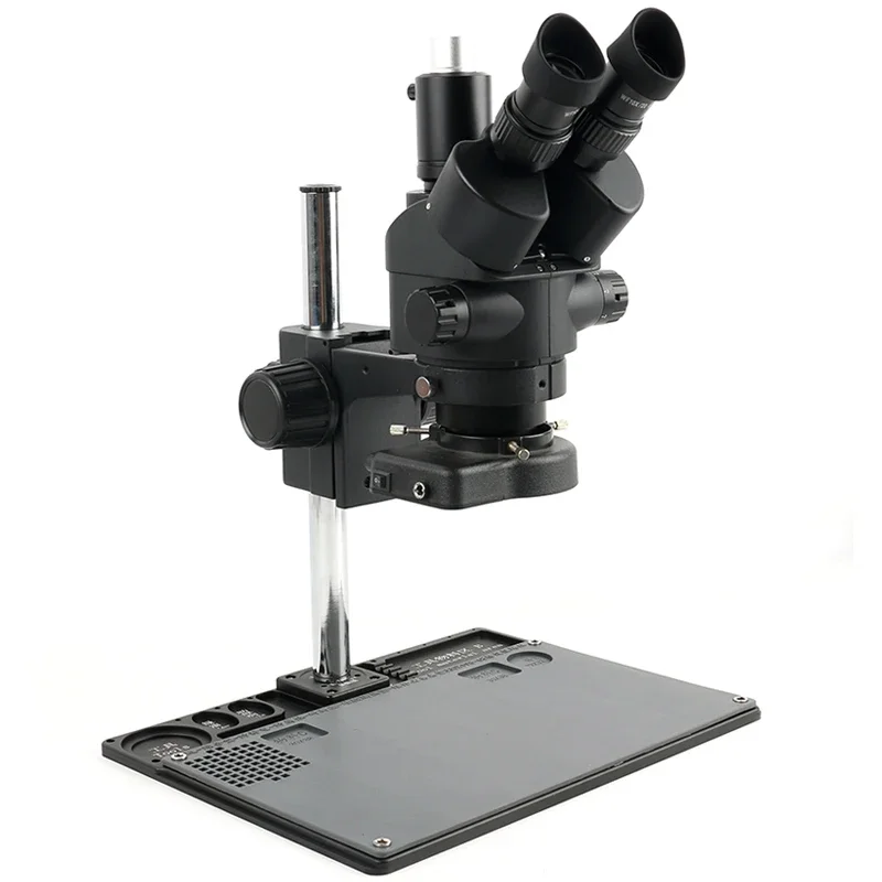 Trinocular Stereo Microscope 7X-45X - Juego de microscopio Trinocular estéreo con