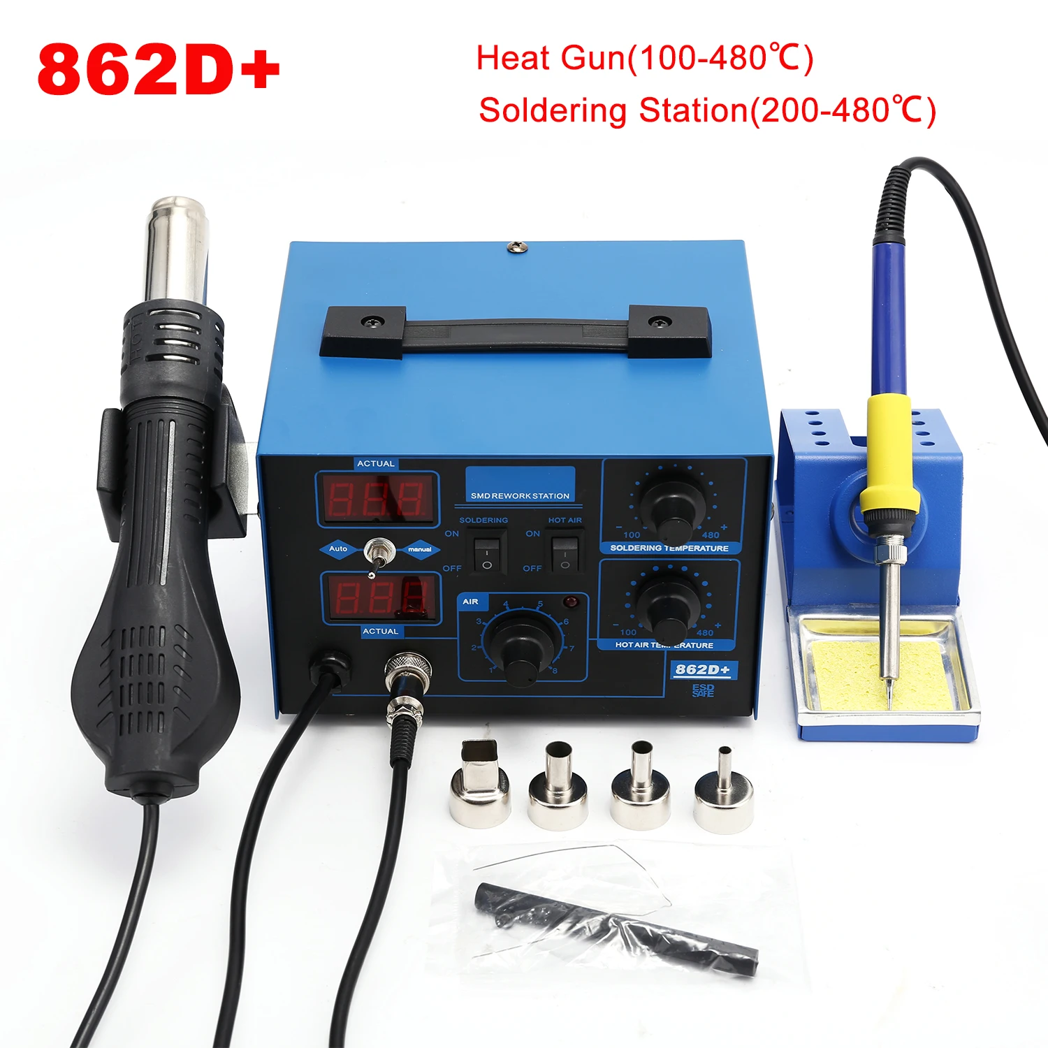 2 In 1 Soldering Rework Station 750W - Estación de soldadura 2 en 1