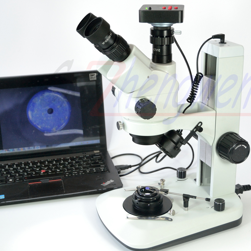 Trinocular Stereo Microscope 7X-45X - FYSCOPE 3.5X-90X 7X-45X Microscopio con zoom