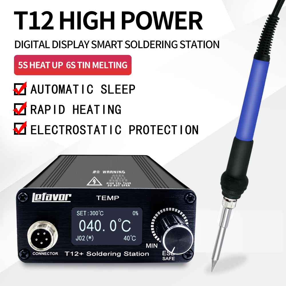 T12 Soldering Station Oled - Estación de soldadura T12 +, soldador