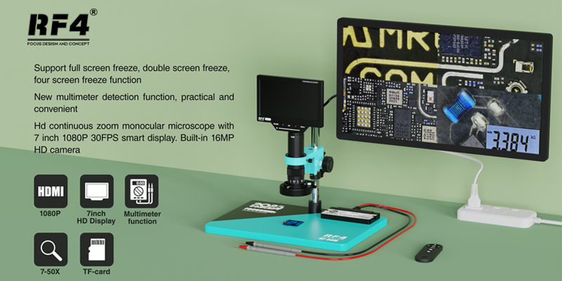 Cámara microscópica de vídeo D - Simul-Focal Industrial Microscope 4K Hdmi reseña y precio