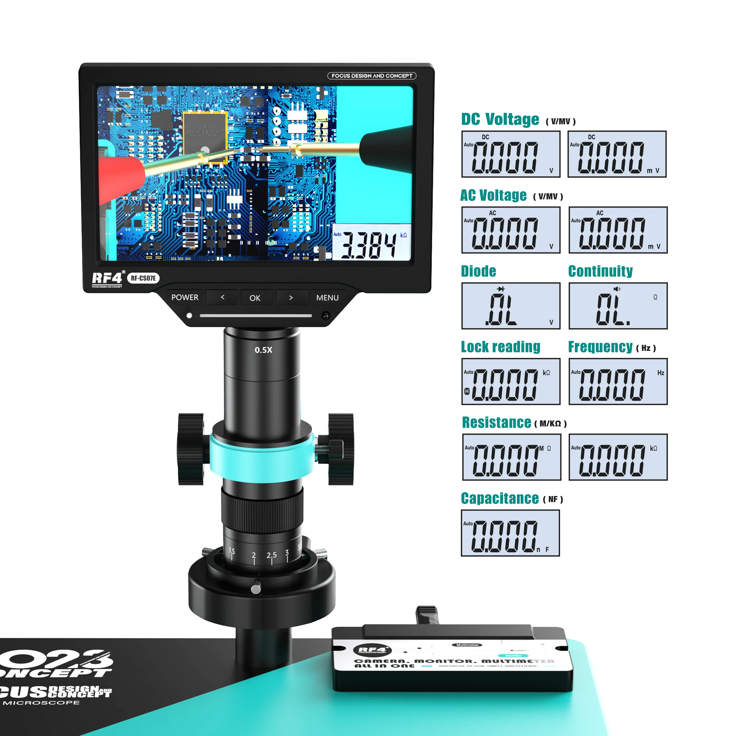 Cámara microscópica de vídeo D - Simul-Focal Industrial Microscope 4K Hdmi reseña y precio