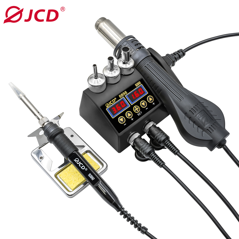 Estación de soldadura JCD 2 en - 2 In 1 Soldering Rework Station 750W reseña y precio