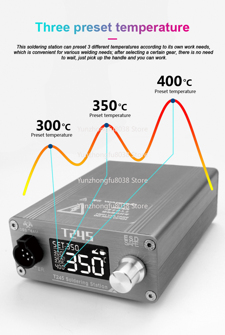 Estación de soldadura T245, 13 - C245 Soldering Station 130W reseña y precio