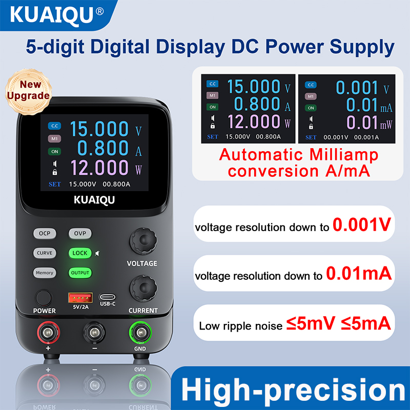 KUAIQU 5 dígitos ultra precisi - High Precision Dc Power Supply 30V 10A reseña y precio