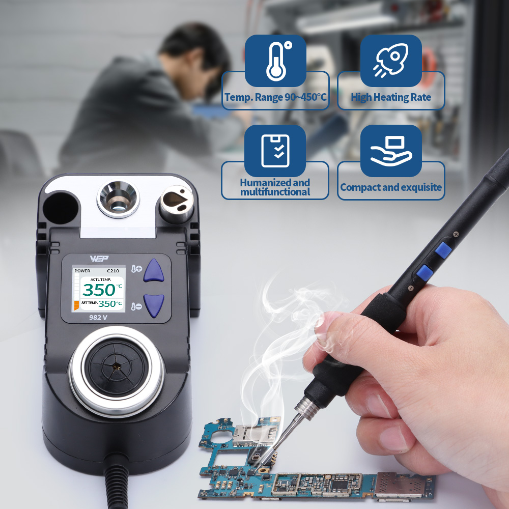 Kit de soldador de precisión W - C210 Precision Soldering Station reseña y precio