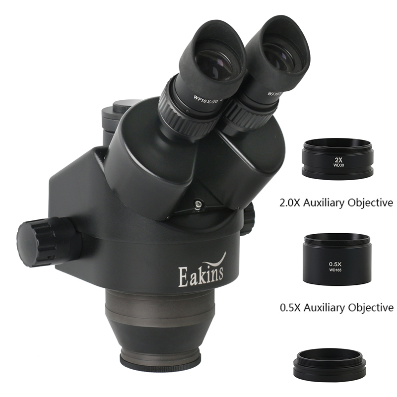 Cabezal de Microscopio estéreo - Trinocular Stereo Microscope 7X-45X reseña y precio