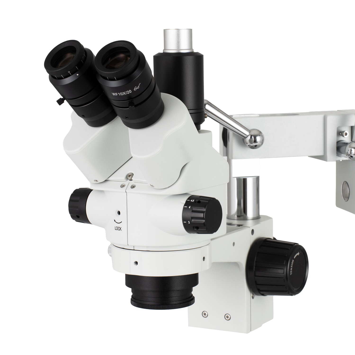 Cabezal de Microscopio Estéreo - Trinocular Stereo Microscope 7X-45X reseña y precio