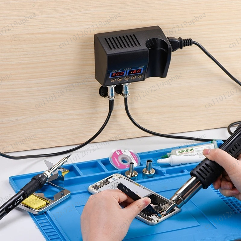 Estación de soldadura digital  - 2 In 1 Soldering Rework Station 750W reseña y precio