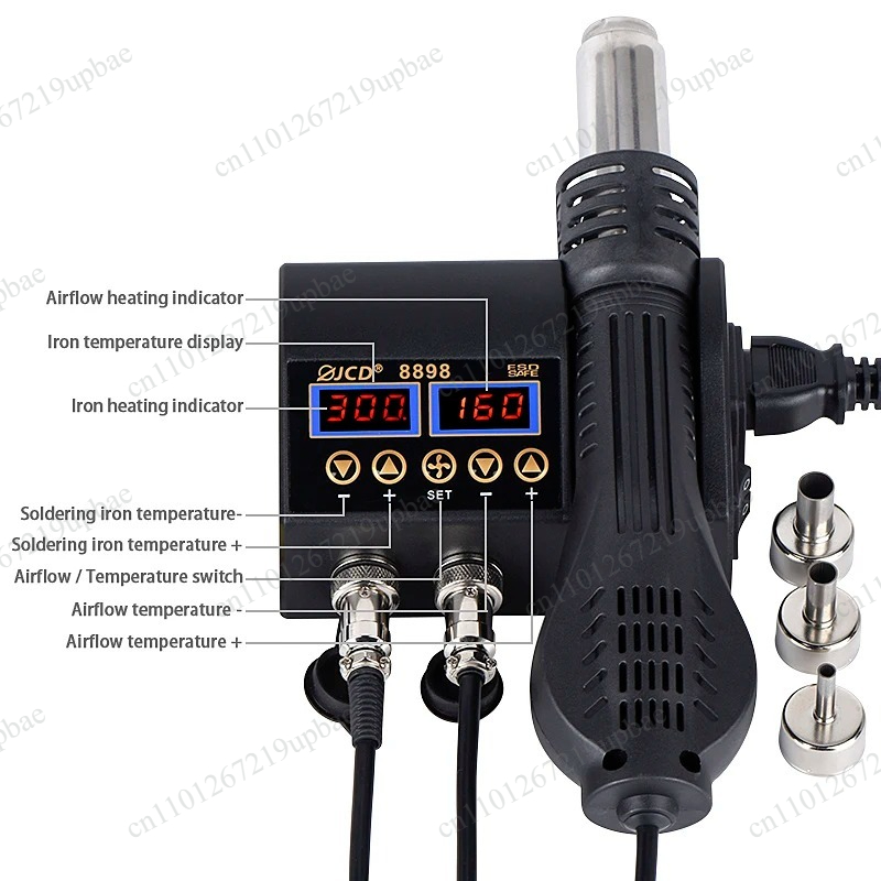 Estación de soldadura digital  - 2 In 1 Soldering Rework Station 750W reseña y precio