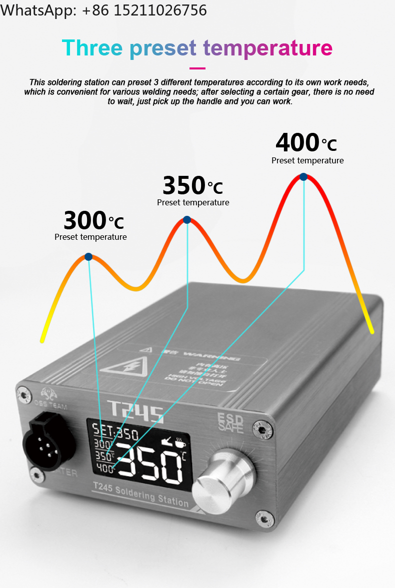 Estación de soldadura OSS T245 - C245 Soldering Station 130W reseña y precio