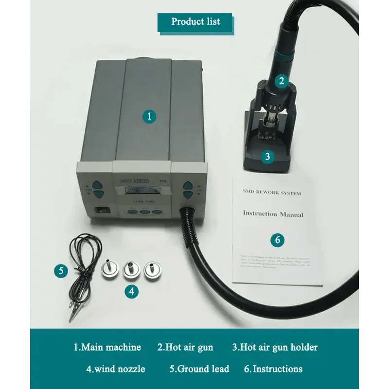 Estación de Retrabajo de Aire  - Hot Air Rework Station 861Dw reseña y precio
