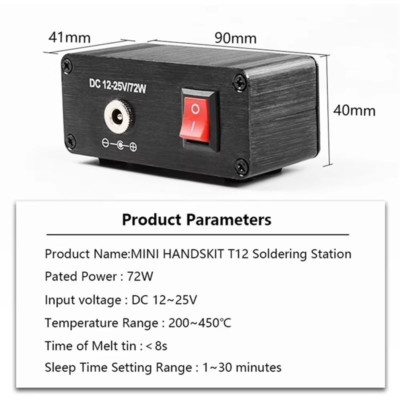 Estación de Soldadura AB11-T12 - T12 Soldering Station Oled reseña y precio