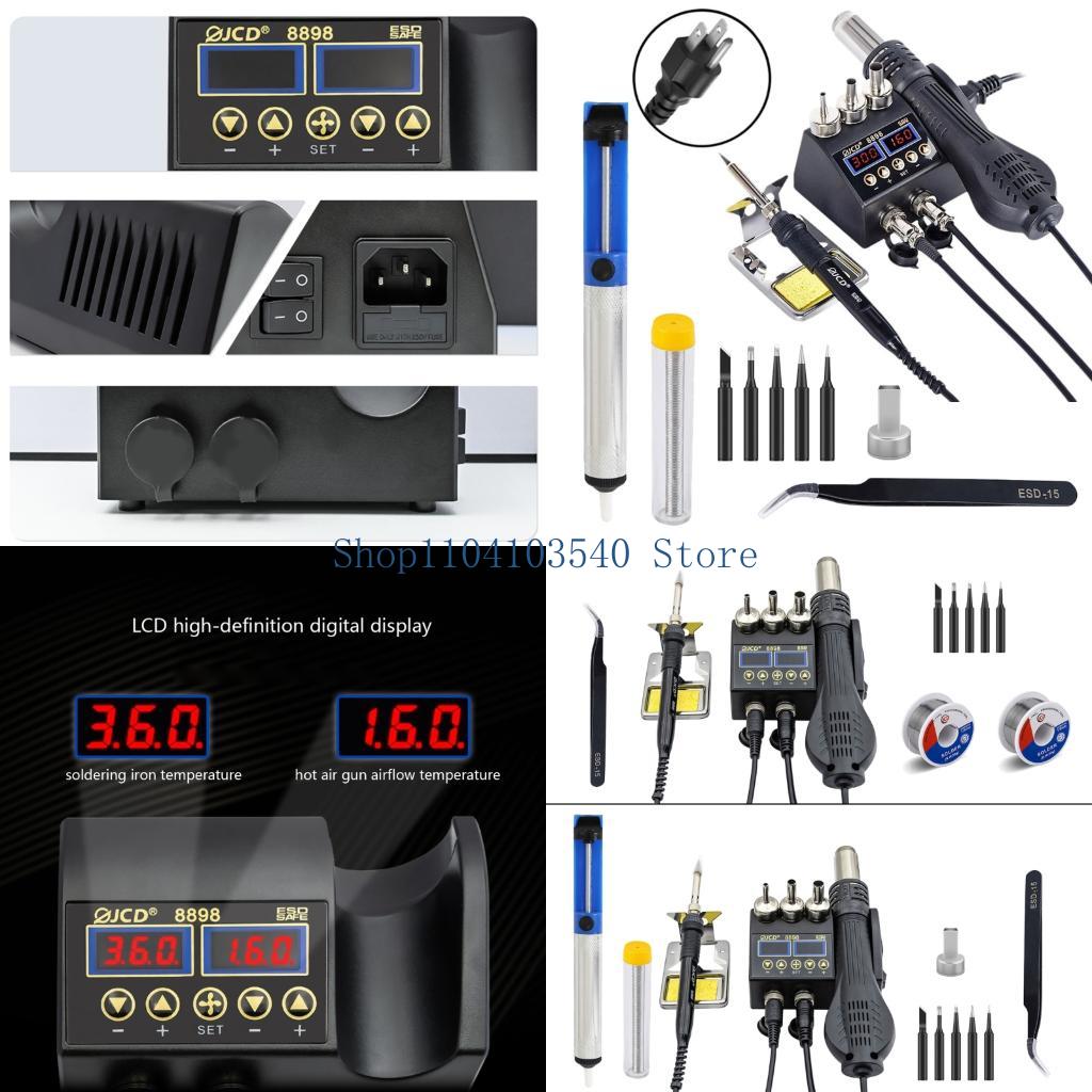 Estación soldadura 02DC 750W 2 - 2 In 1 Soldering Rework Station 750W reseña y precio