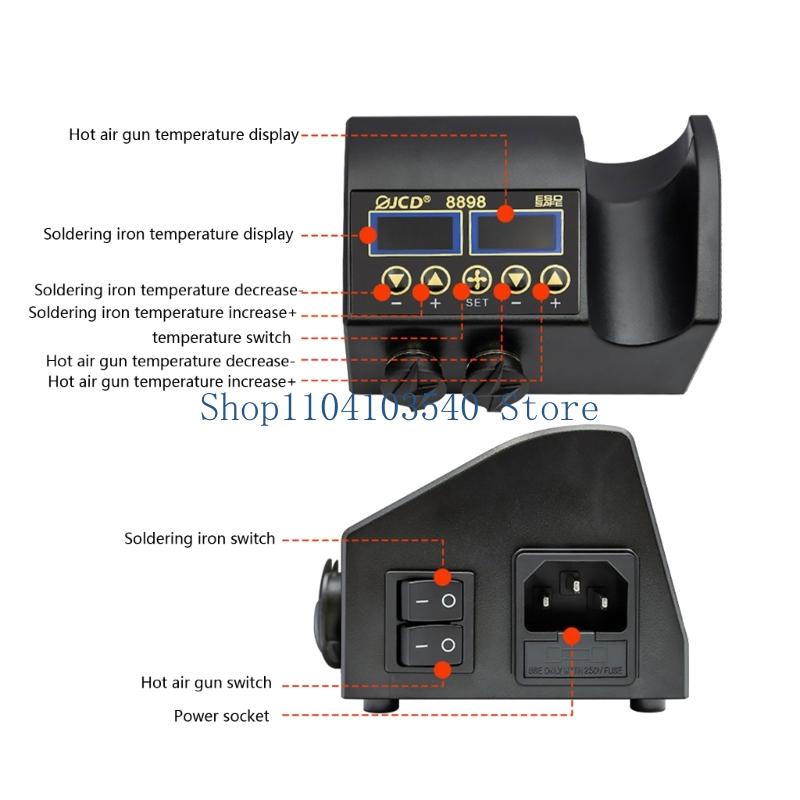 Estación soldadura 02DC 750W 2 - 2 In 1 Soldering Rework Station 750W reseña y precio