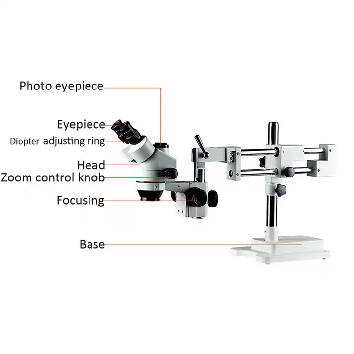 Microscopio Estéreo con Zoom 7 - Trinocular Stereo Microscope 7X-45X reseña y precio