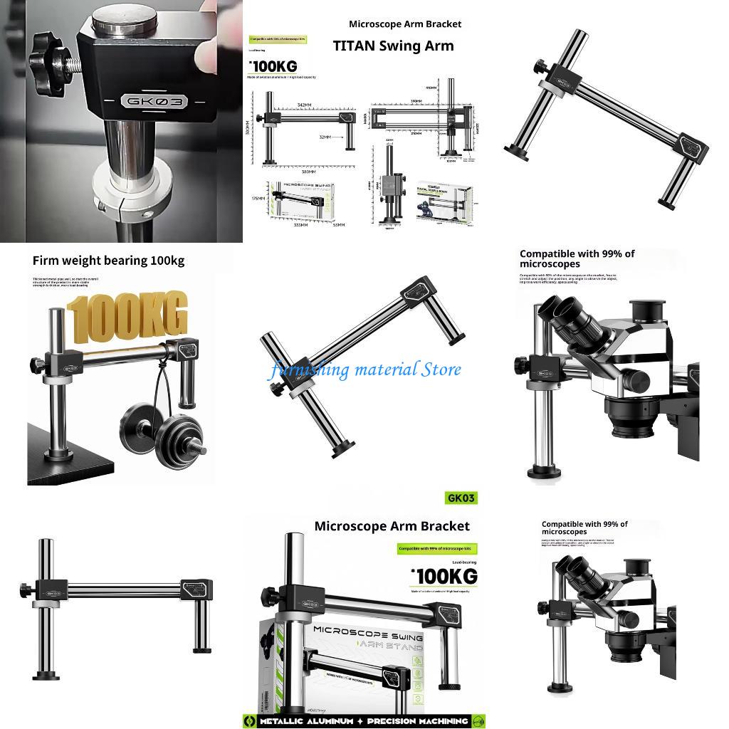 Bancos trabajo industriales co - Articulating Arm Boom Stand Microscope reseña y precio