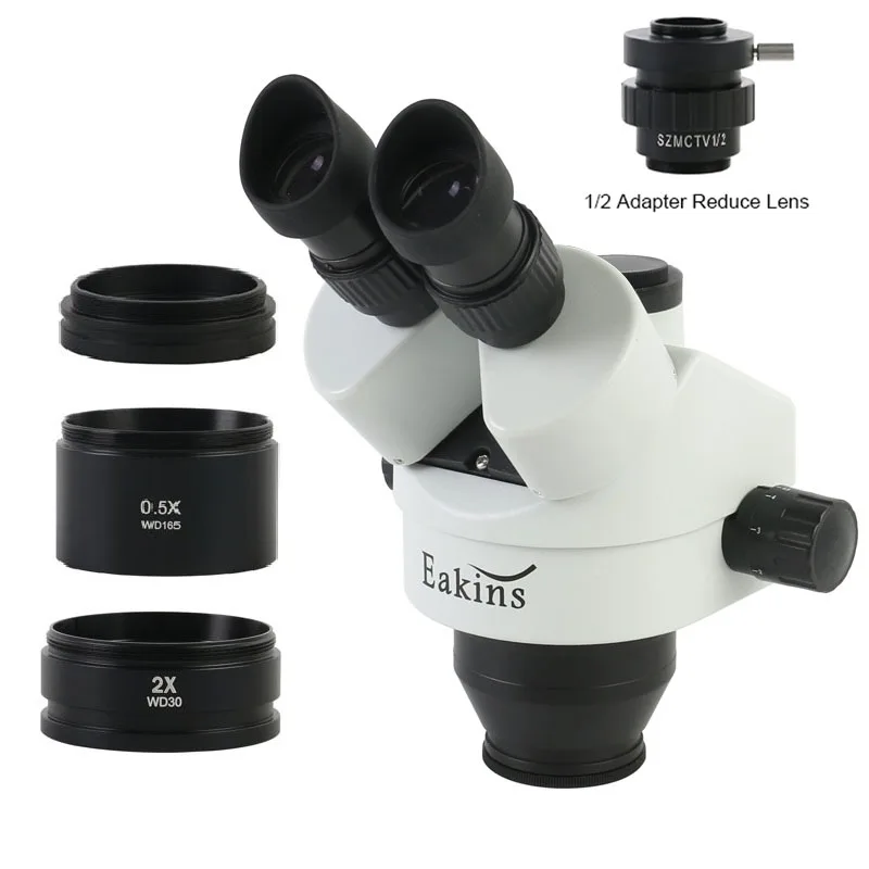 Microscopio estéreo Trinocular - Trinocular Stereo Microscope 7X-45X reseña y precio