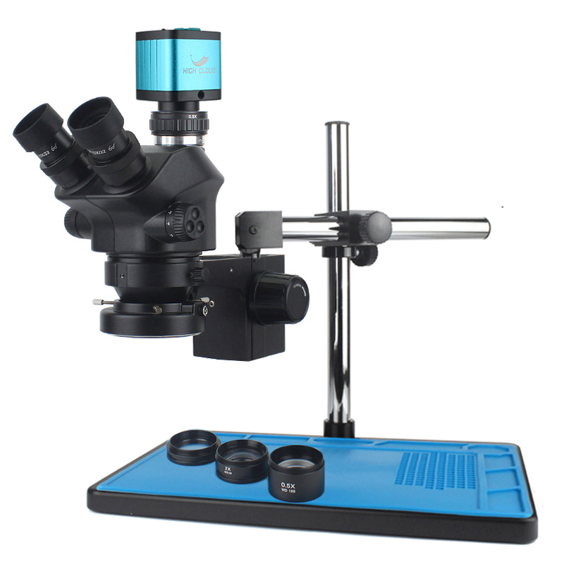 Microscopio Trinocular Estéreo - Simul-Focal Industrial Microscope 4K Hdmi reseña y precio