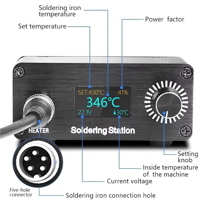 Estación de Soldadura Digital  - T12 Soldering Station Oled reseña y precio
