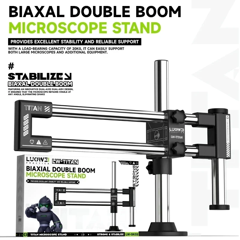 Soporte de Microscopio Biaxial - Articulating Arm Boom Stand Microscope reseña y precio